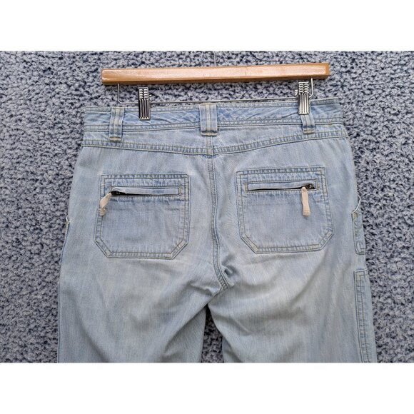 Old Navy Y2K Revival Capris Size 4 Low Rise Light Wash Straight Leg Retro Blue - Picture 6 of 14